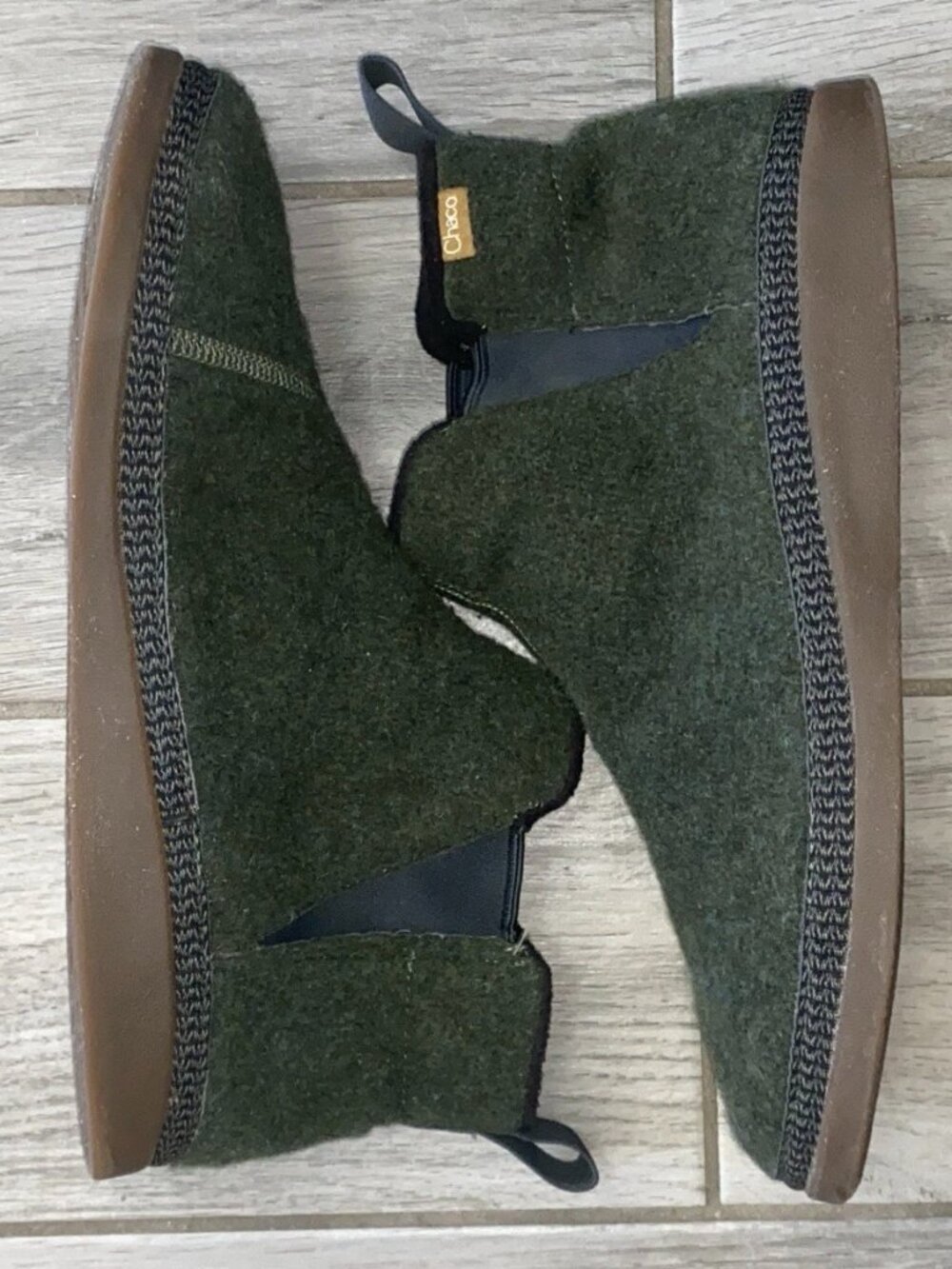Chaco Men's Revel Chelsea V-Gore Slip On Boots Size 11 Green